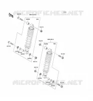 SUSPENSION   SHOCK ABSORBER voor Kawasaki KVF750 4X4 2009