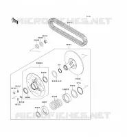 DRIVE CONVERTER   BELT voor Kawasaki KVF750 4X4I 2009