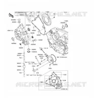 ENGINE COVERS voor Kawasaki KVF750 4X4I 2009