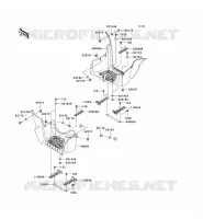 FOOTREST voor Kawasaki KVF750 4X4I 2009