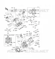 CYLINDER HEAD voor Kawasaki KVF750 4X4I 2010
