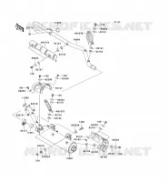 EXHAUST voor Kawasaki KVF750 4X4I 2010