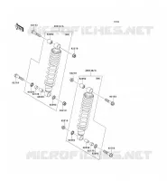 SUSPENSION   SHOCK ABSORBER voor Kawasaki KVF750 4X4I 2010