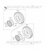 WHEELS   TIRES voor Kawasaki KVF750 4X4I 2010
