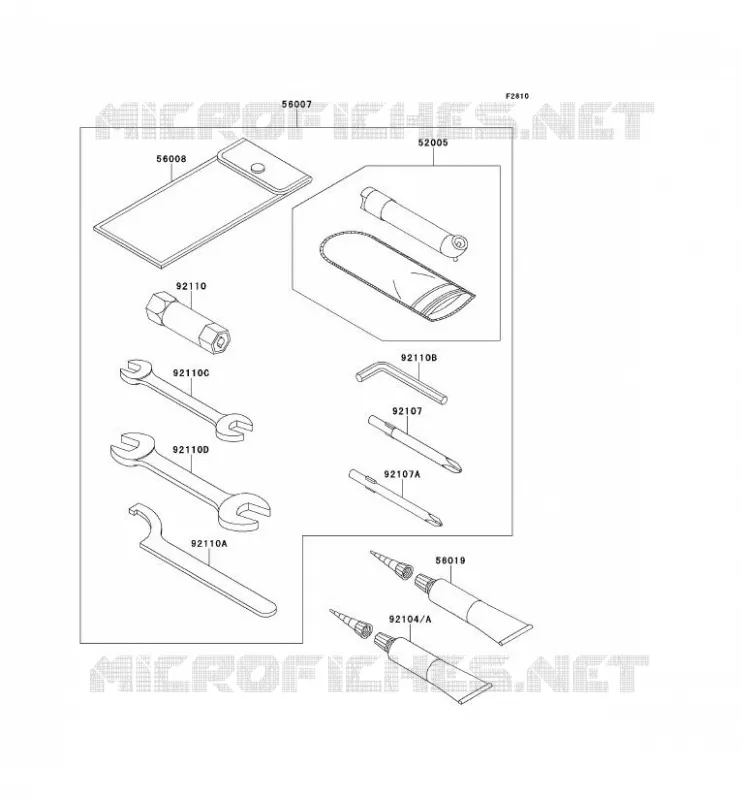 TOOL Kawasaki QUAD 750 2012 KVF750 4X4 EPS  KVF750GCF