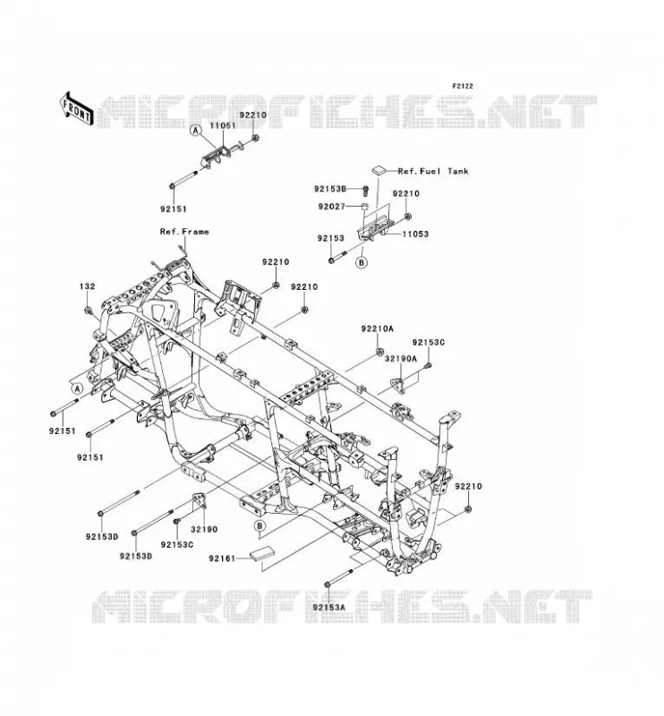 ENGINE MOUNT Kawasaki QUAD 750 2012 BRUTE FORCE 750 4X4I EPS  KVF750HCS