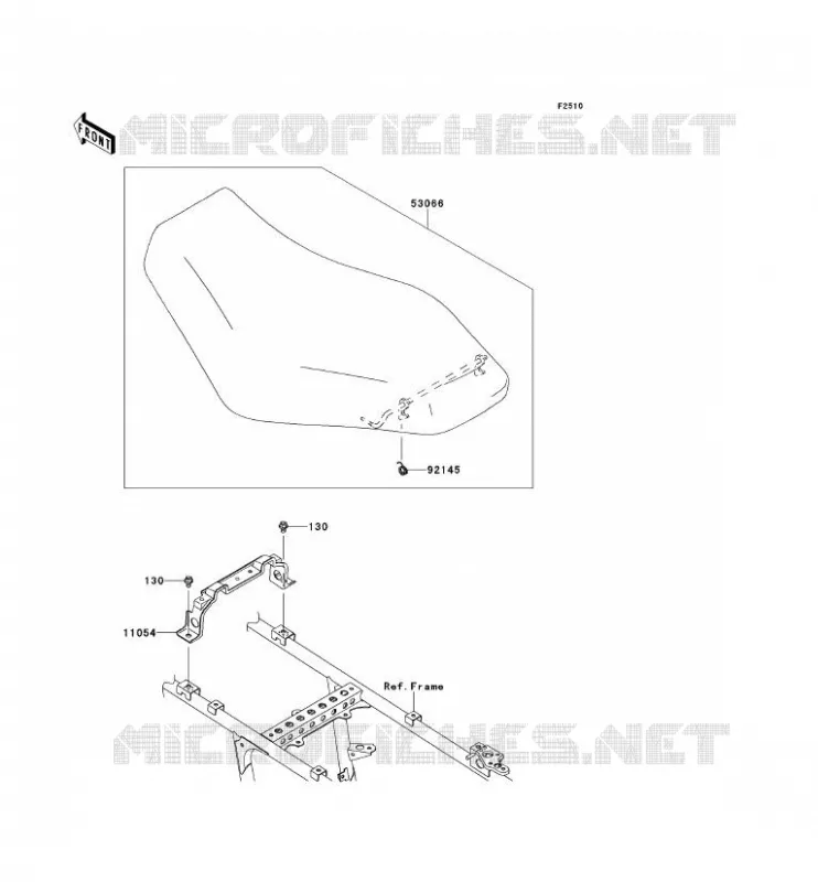 SEAT Kawasaki QUAD 750 2012 BRUTE FORCE 750 4X4I EPS  KVF750HCS
