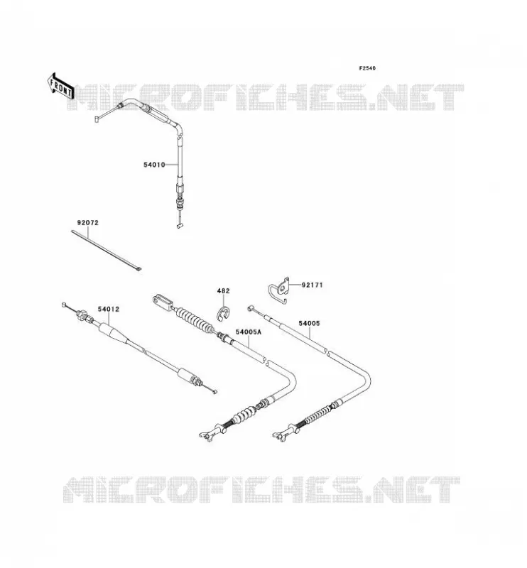 CABLES Kawasaki QUAD 750 2013 BRUTE FORCE 750 4X4I EPS  KVF750JDF