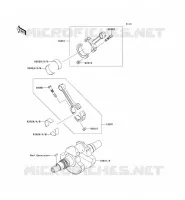 CRANKSHAFT voor Kawasaki KVF750 4X4 2012