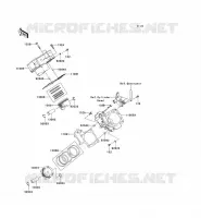 CYLINDER   PISTON  voor Kawasaki KVF750 4X4 2012