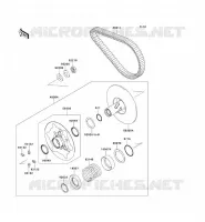 DRIVE CONVERTER   BELT voor Kawasaki KVF750 4X4 2012