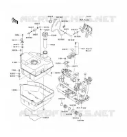 FUEL TANK voor Kawasaki KVF750 4X4 2012