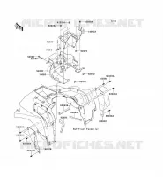 REAR FENDER voor Kawasaki KVF750 4X4 2012