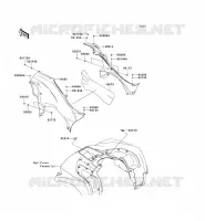 SIDE COWLING voor Kawasaki KVF750 4X4 2012