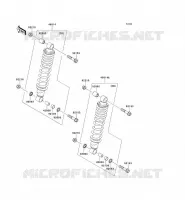 SUSPENSION   SHOCK ABSORBER voor Kawasaki KVF750 4X4 2012