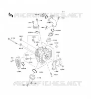 CYLINDER HEAD voor Kawasaki KAZER 2001