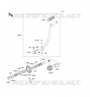 KICK STARTER voor Kawasaki KAZER 2001