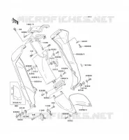 LEG SHIELD   CHAIN COVER voor Kawasaki KAZER 2001