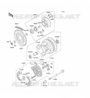 REAR HUB voor Kawasaki KAZER 2001