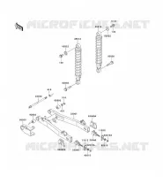 SWINGARM   SUSPENSION   SHOCK ABSORBER voor Kawasaki KAZER 2001