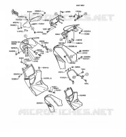 COWLING voor Kawasaki AR125 1989