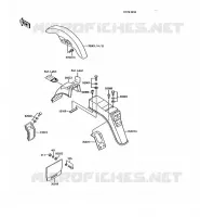 FENDER voor Kawasaki AR125 1989