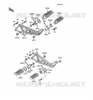 FOOTREST voor Kawasaki AR125 1989