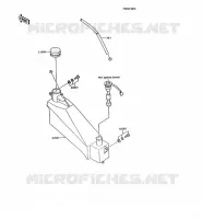 OIL TANK voor Kawasaki AR125 1989