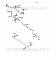 BRAKE PEDAL voor Kawasaki AR125 1990