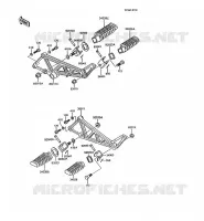 FOOTREST voor Kawasaki AR125 1990