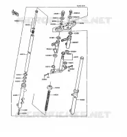FRONT FORK voor Kawasaki AR125 1990