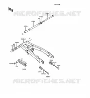 SWINGARM voor Kawasaki AR125 1990