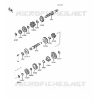 TRANSMISSION voor Kawasaki AR125 1990
