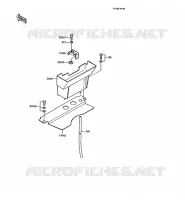 BATTERY BRACKET voor Kawasaki AR125 1990