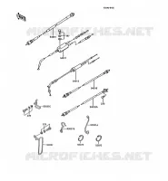 CABLES voor Kawasaki AR125 1990