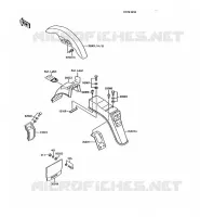 FENDER voor Kawasaki AR125 1990