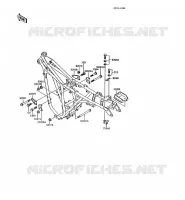 FRAME PARTS voor Kawasaki AR125 1990