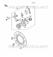 FRONT CALIPER voor Kawasaki AR125 1990