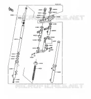 FRONT FORK voor Kawasaki AR125 1990