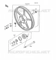 FRONT HUB voor Kawasaki AR125 1990