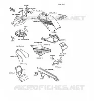 LABELS voor Kawasaki AR125 1990