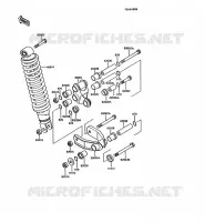 SUSPENSION   SHOCK ABSORBER voor Kawasaki AR125 1990