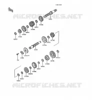 TRANSMISSION voor Kawasaki AR125 1990