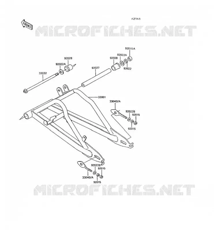 SWINGARM Kawasaki MOTOS 50 1992 AR50  AR50-C10