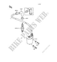 IGNITION COIL voor Kawasaki AR50 1989