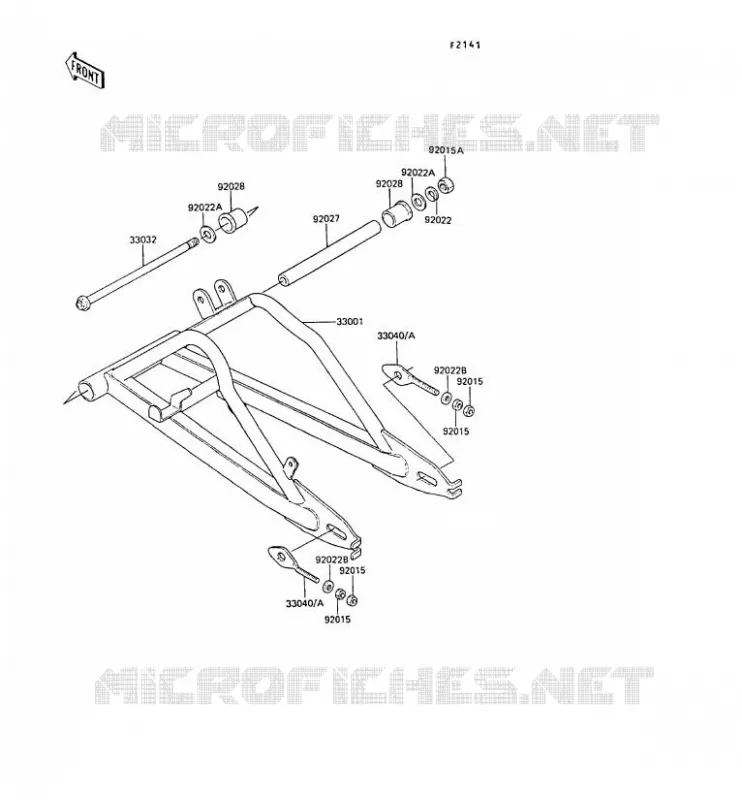 SWINGARM Kawasaki MOTOS 50 1990 AR50  AR50-C8