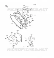 ENGINE COVERS voor Kawasaki AR80 1989