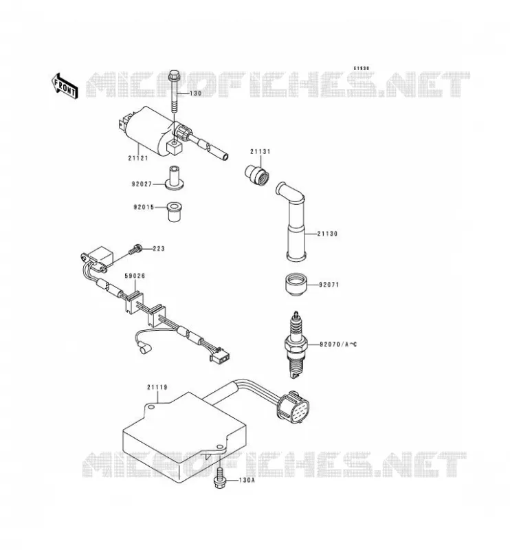 IGNITION SYSTEM Kawasaki MOTOS 250 1994 ESTRELLA  BJ250-A2