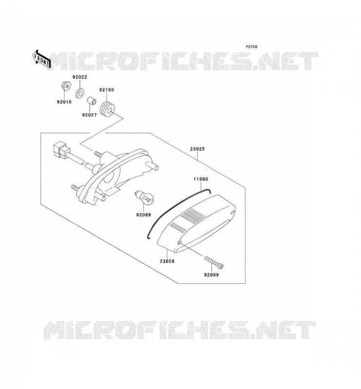 TAILIGHT(S) Kawasaki MOTOS 125 2000 ELIMINATOR 125  BN125-A3