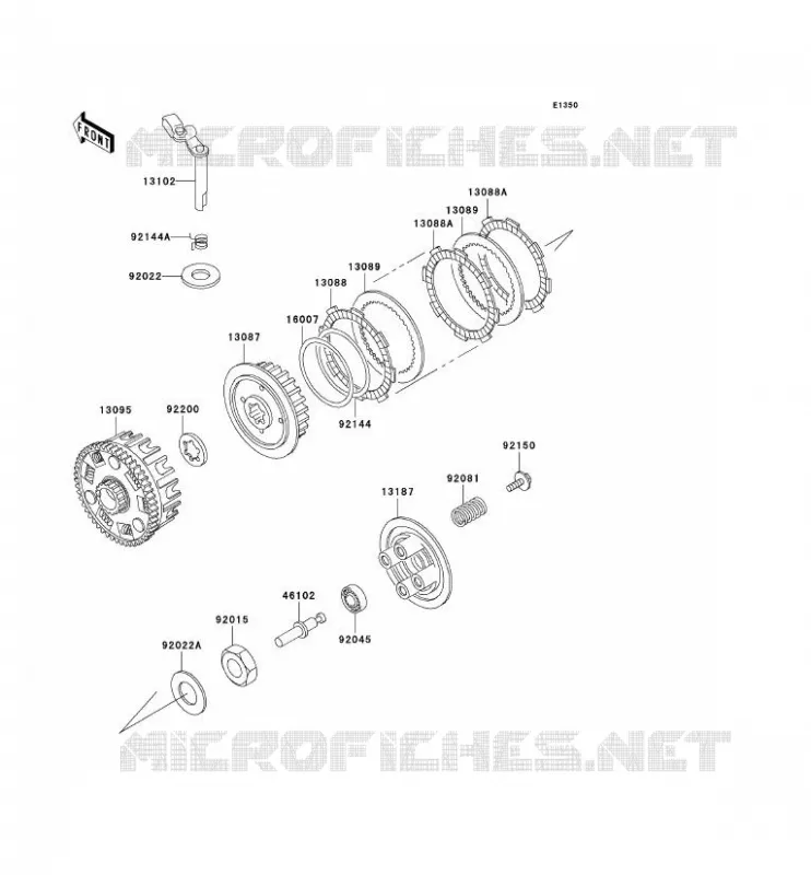 CLUTCH Kawasaki MOTOS 125 2001 ELIMINATOR 125  BN125-A4
